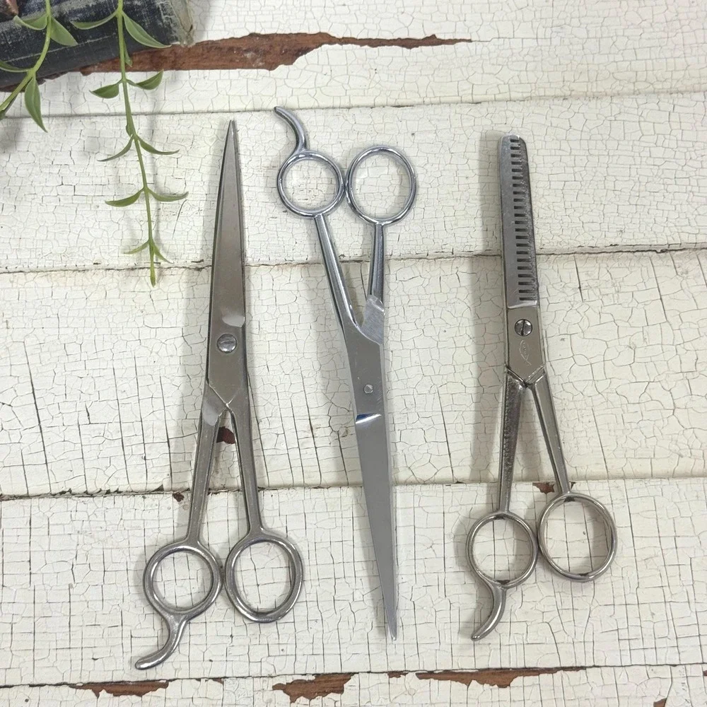 Scissor decor set of 3- Stylist barber scissors